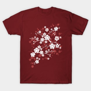 Red cherry blossom T-Shirt